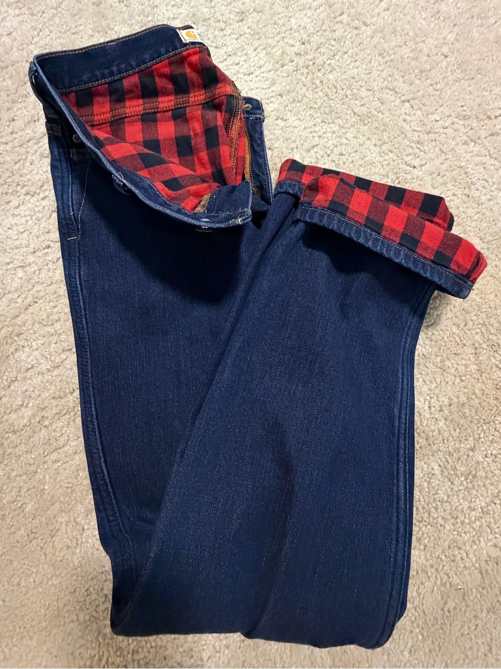 Women’s Carhartt Flannel Lined Jeans